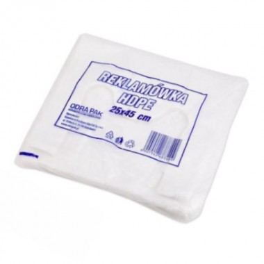 Reklamówki HDPE 25/45 biała a'100 14my