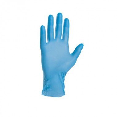 Rękawiczki nitrylowe niebieskie medyczne S a'100