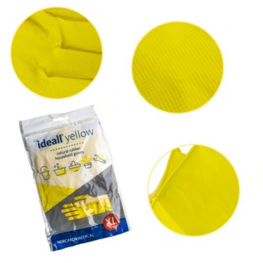 Rękawice gospodarcze gumowe XL ideall yellow Mercator