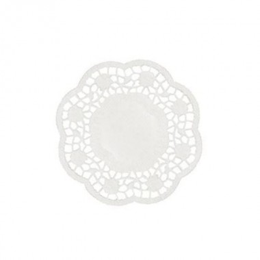 Serwetki ażurowe okrągłe białe 10 cm 1000szt