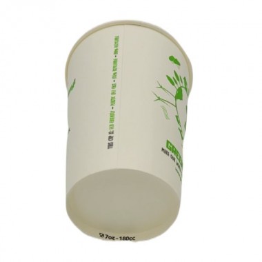 Kubek papierowy PLASTIC FREE Green Life 180/200ml 70mm z nadrukiem 100szt.