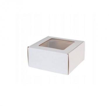 Pudełko cukiernicze 207x192x90mm białe z oknem 50szt