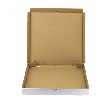 Karton na pizzę 45x45cm biało/szary boki proste 50szt