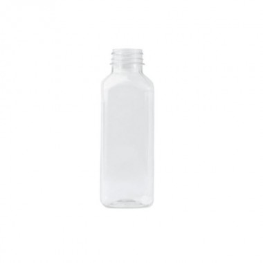 Butelka transparentna prostokątna 330 ml 100szt 15338