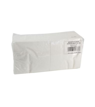 Serwetki 24x24 składane 1/4 2W białe 200szt