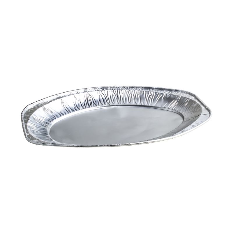 Półmisek aluminiowy owalny 348x248x23 mm 25szt V1