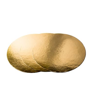 Tekturowa podkładka złota gładka pod tort 30cm 100szt