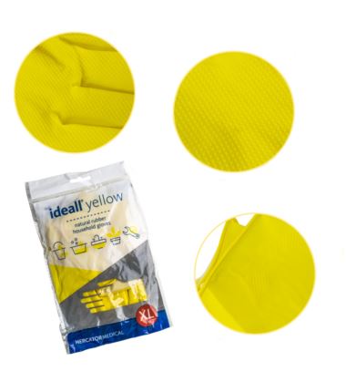Rękawice gospodarcze gumowe XL ideall yellow Mercator