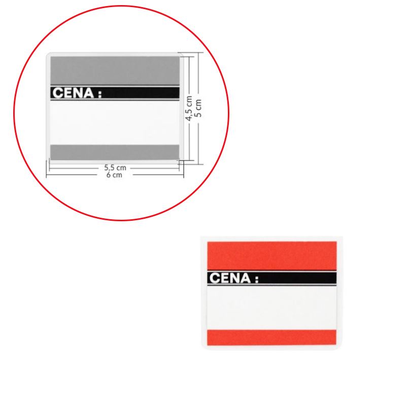 Cenówki laminowane A10 - 6x5cm małe 20szt