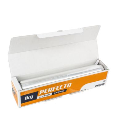 Folia aluminiowa 29cm Catering 1kg karton z odcinaczem Perfecto
