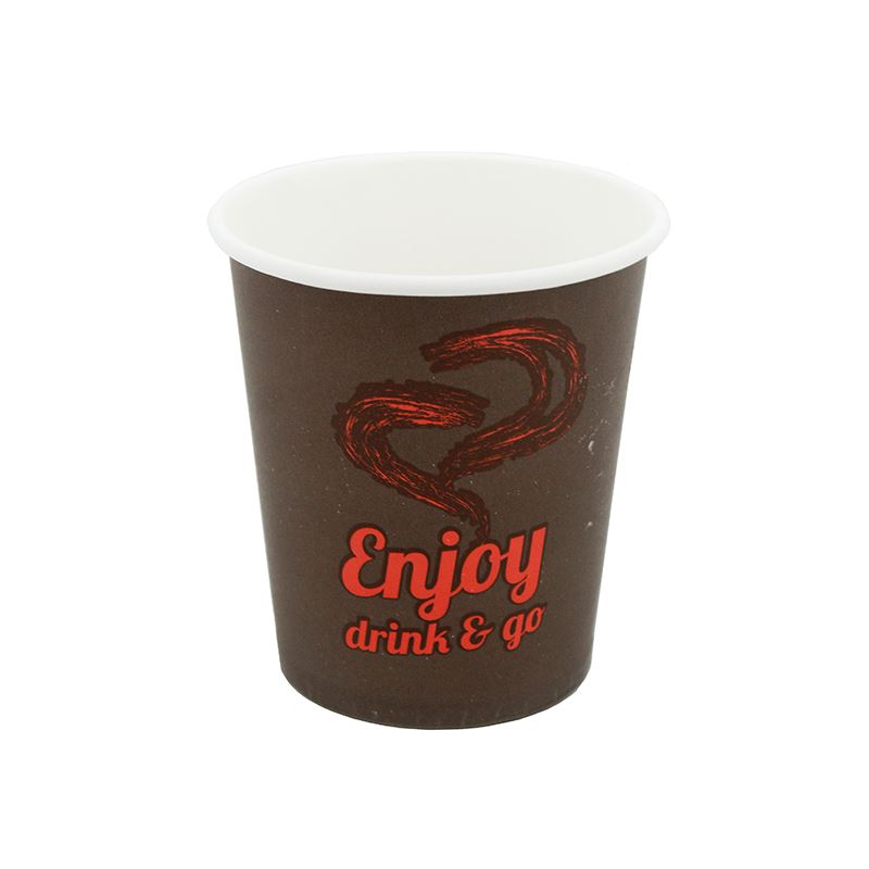 Kubek papierowy 250ml 80mm z nadrukiem Enjoy Eat&Go 50szt