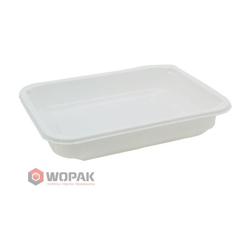 Pojemnik do zgrzewu biały PP 650 ml 640szt 187x137x36 mm Guillin