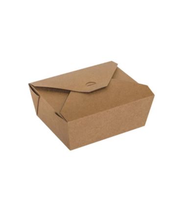 Lunch box do dań na wynos 150x120x65mm kraft 1150ml 35szt