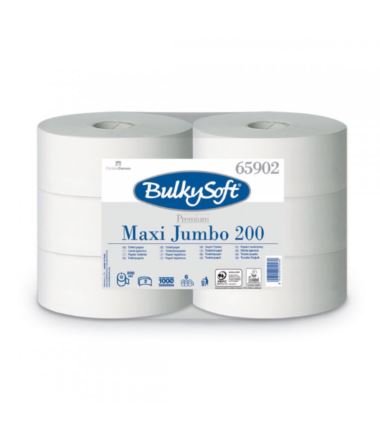 Papier toaletowy jumbo biały 2-warstwowy 65902 6szt