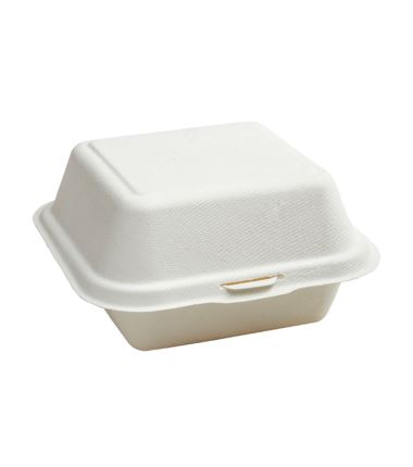 Menubox pojemnik hamburger z trzciny cukrowej 155x150x77 125szt