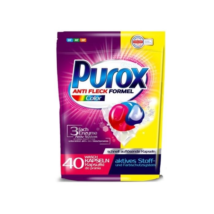 Kapsułki do prania 720g Purox Color 40szt