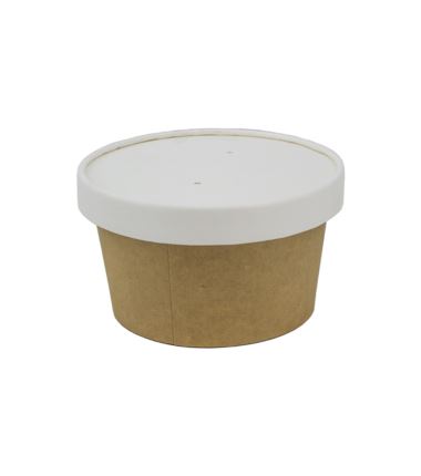 Przykrywka pap. Plastic Free zupa 115mm biała a'50