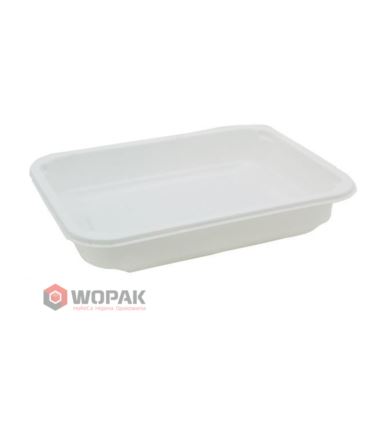 Pojemnik do zgrzewu biały PP 650 ml 640szt 187x137x36 mm Guillin