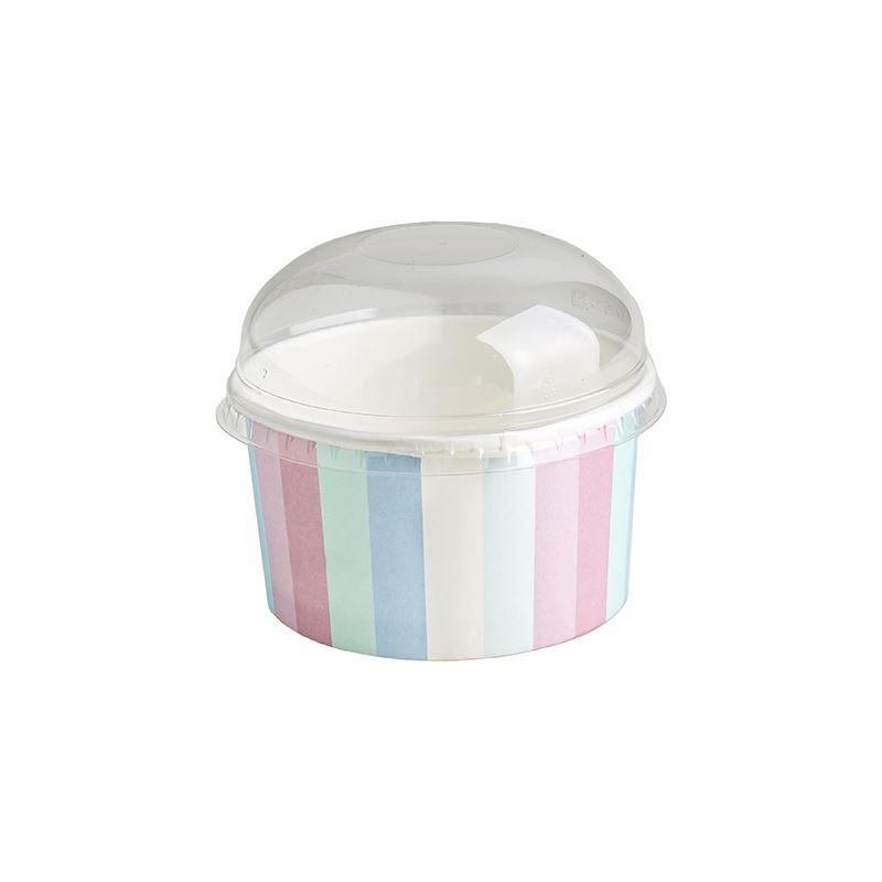 Wieczko wypukłe PET do miseczki na lody 92mm 50szt