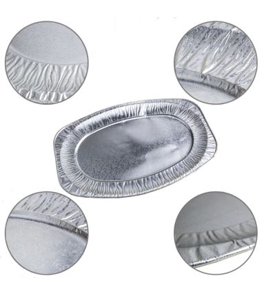 Półmisek aluminiowy owalny 545x360 10szt V3 Cuki