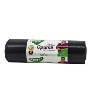 Worki na śmieci Forte+ Optima 160l LDPE czarne 10szt