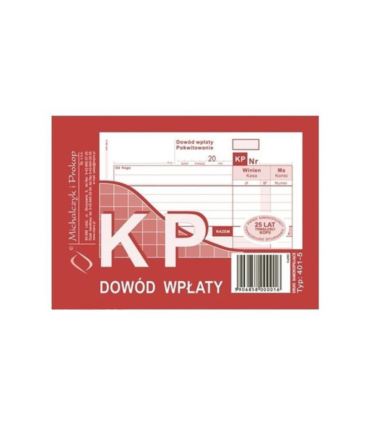 Druk KP dowód wpłaty A6