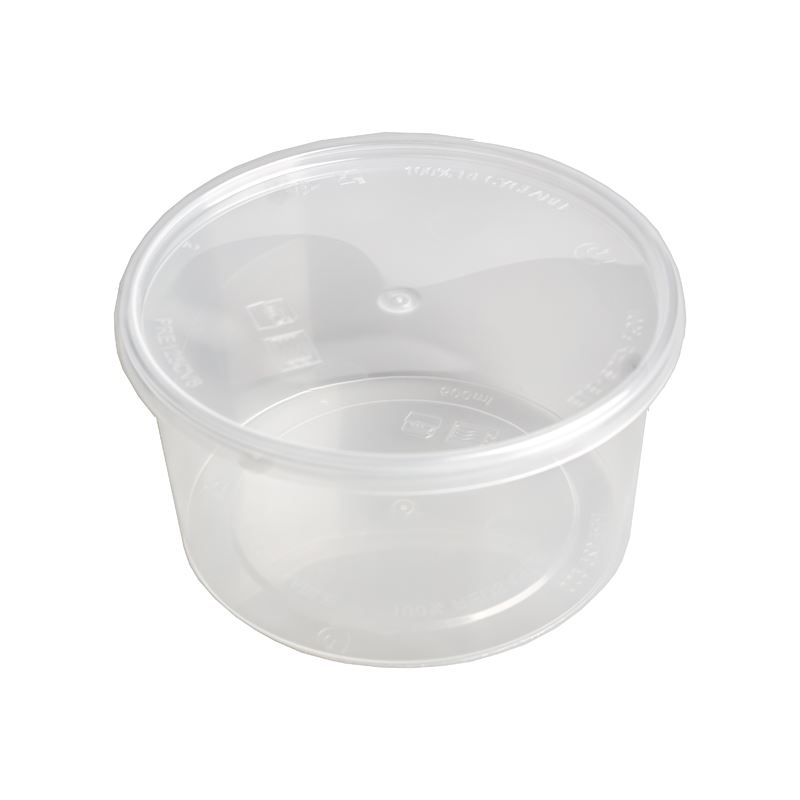Pojemnik PP fi125 500ml transparentny + przykrywka PRE125500CV8C 25szt