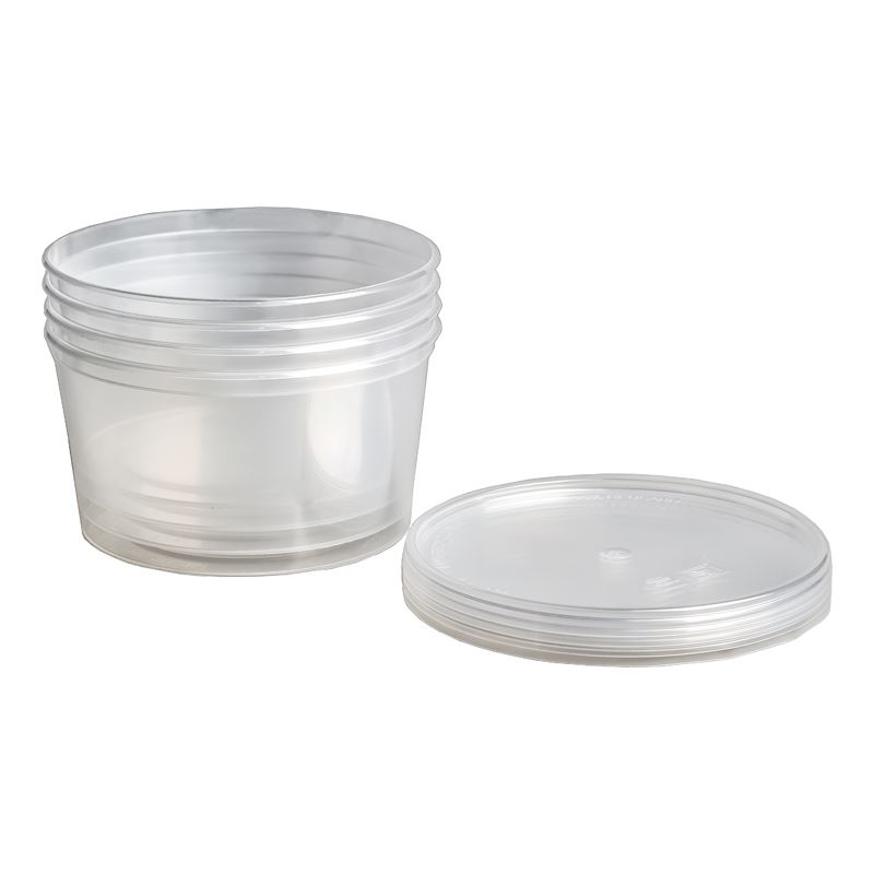 Pojemnik PP fi125 500ml transparentny + przykrywka PRE125500CV8C 25szt