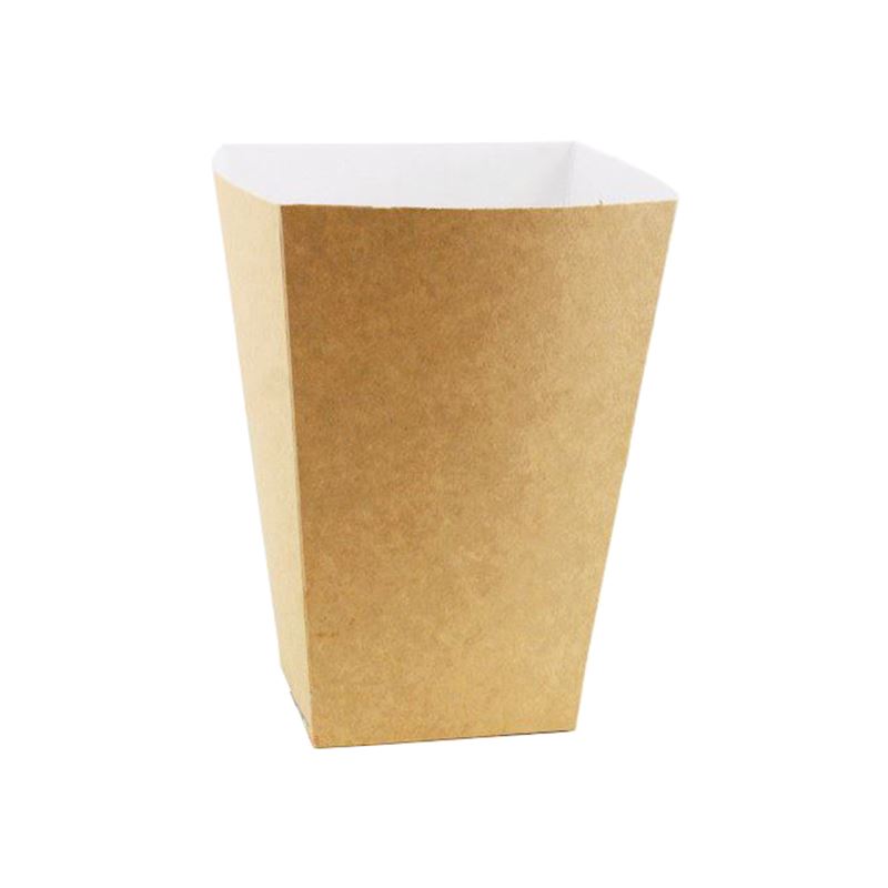 Kubełek tekturowy kwadratowy kraft 3L 100szt