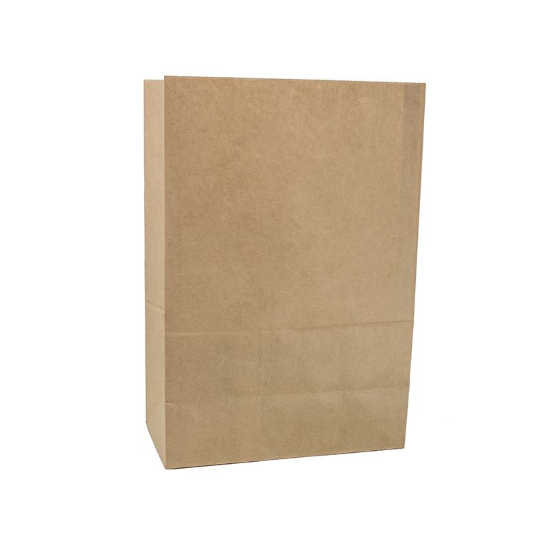 Torba papierowa klockowa brązowa 28x16x42 250szt