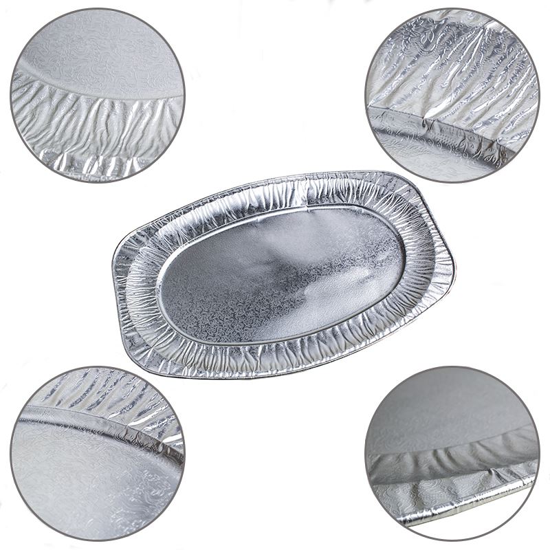 Półmisek aluminiowy owalny 545x360 10szt V3