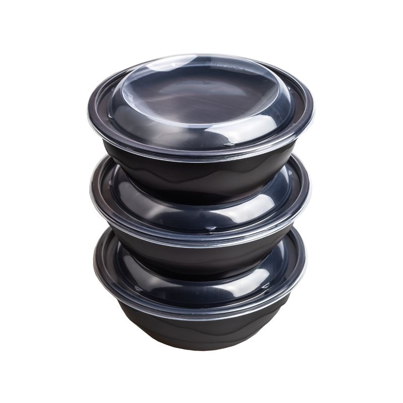 Miska wielorazowa czarna PP 1000 ml 20szt Guillin