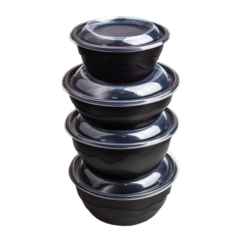 Miska wielorazowa czarna PP 1000 ml 20szt Guillin