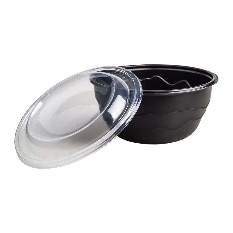 Miska wielorazowa czarna PP 1300 ml 20szt Guillin