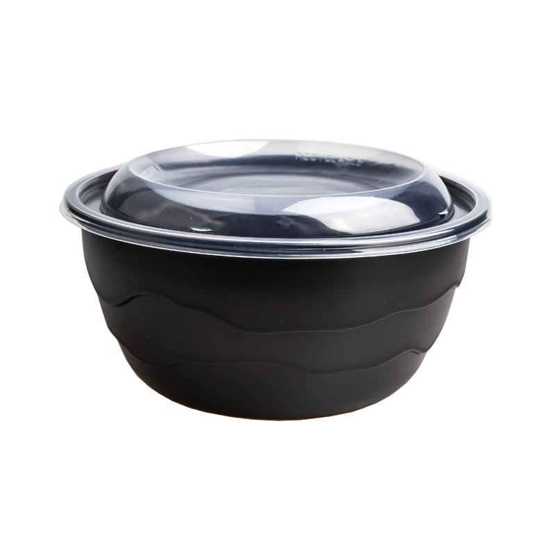 Miska wielorazowa czarna PP 1300 ml 20szt Guillin