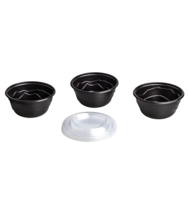 Miska wielorazowa czarna PP 750ml 20szt Guillin