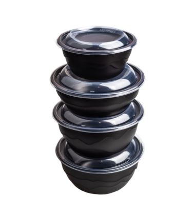 Miska wielorazowa czarna PP 750ml 20szt Guillin