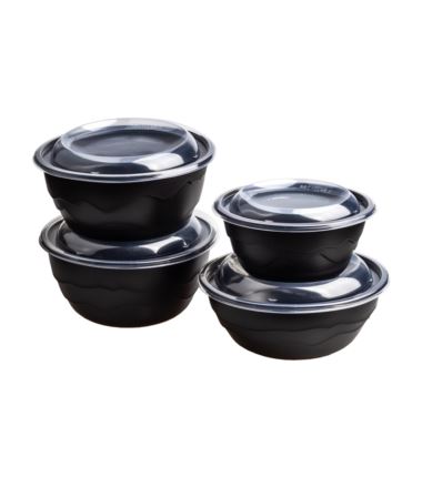 Miska wielorazowa czarna PP 750ml 20szt Guillin