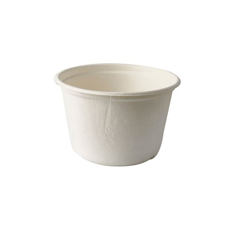 Pojemnik z trzciny cukrowej na zupę 600ml 140mm biała 50szt