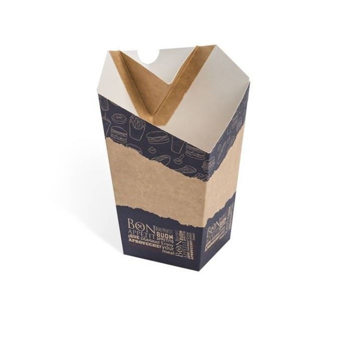 Kubełek duży na frytki z nadrukiem 100szt