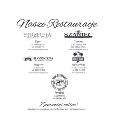 Torebki papierowe z uchem 320/220/250 z nadrukiem 250szt Nasze Restauracje 2