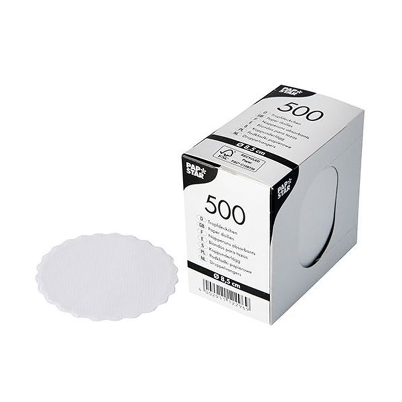 Podkładka papierowa pod filiżankę okrągła 8,5cm 500szt