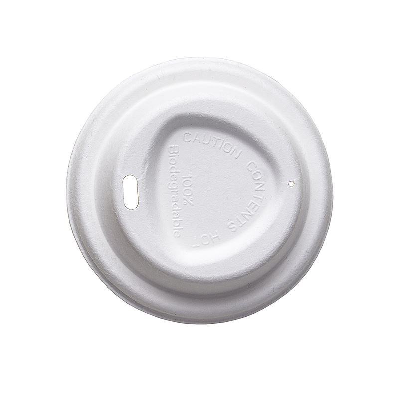 Dekiel z trzciny cukrowej pulpa 80mm biały 50szt