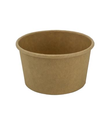 Miska papierowa na zupę 375ml 115mm kraft a'25