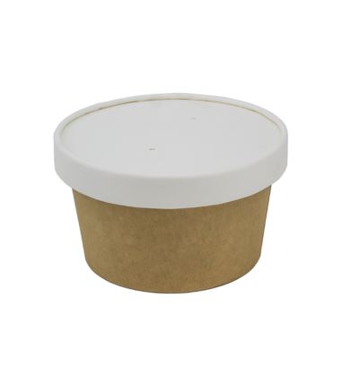 Miska papierowa na zupę 375ml 115mm kraft a'25