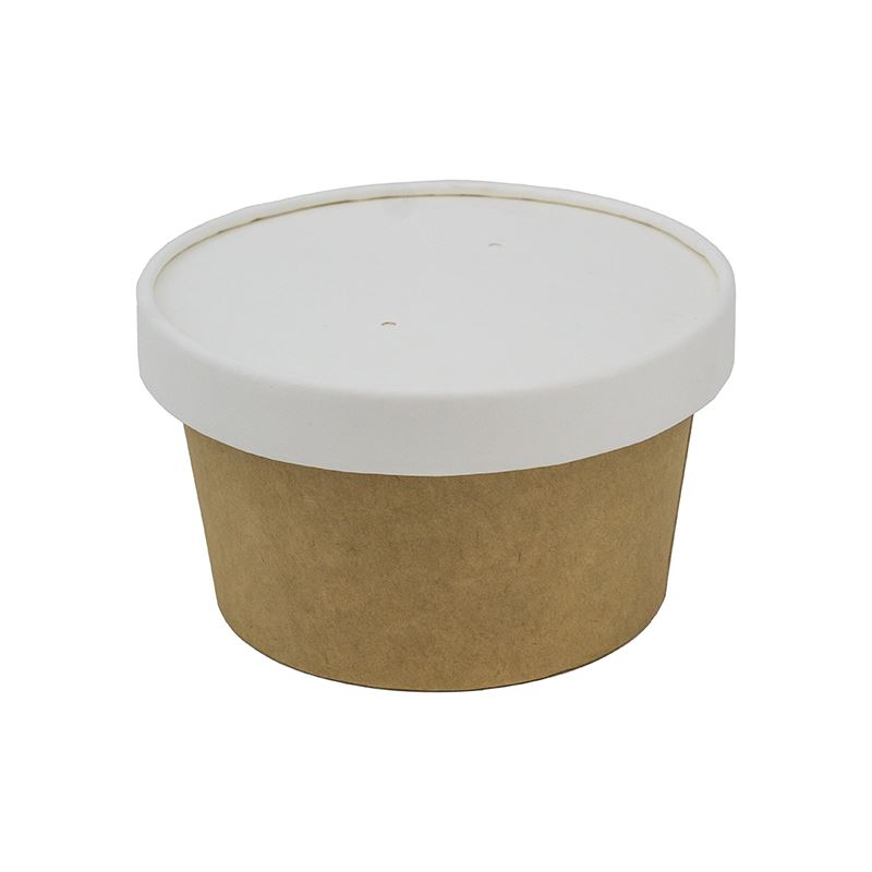 Miska papierowa na zupę 375ml 115mm kraft a'25