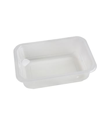 Pojemnik do zgrzewu 187x137x50 transparentny 1-dzielny 640szt