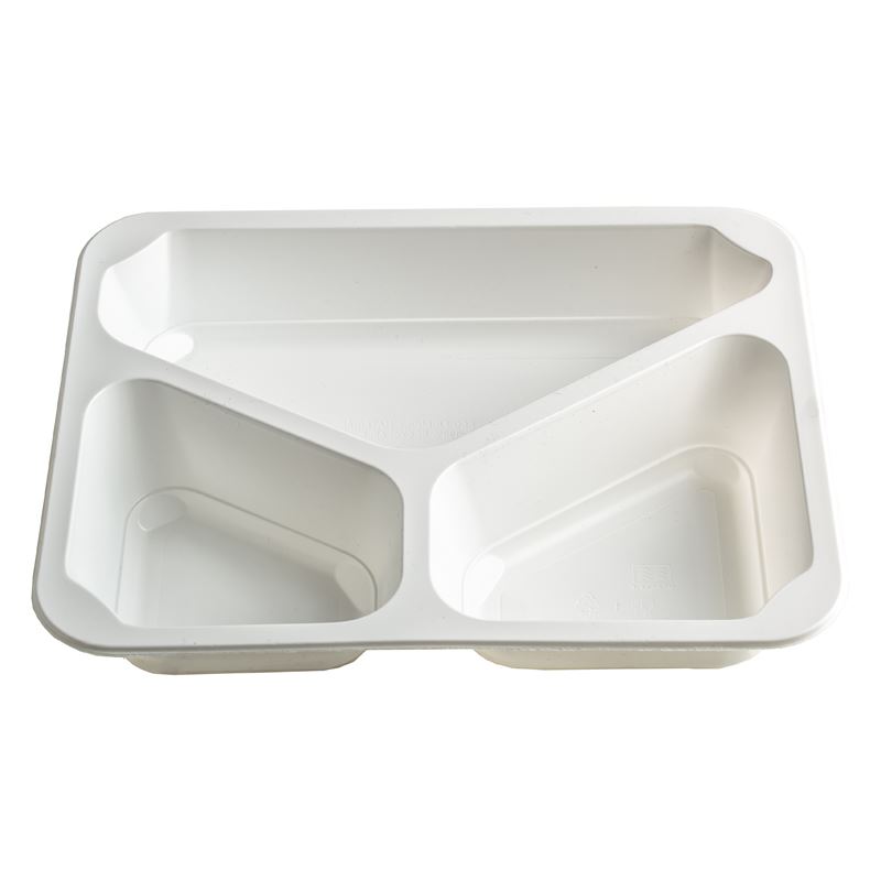 Pojemnik do zgrzewu 227x178x40 biały 3-dzielny 500szt