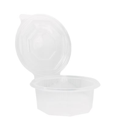 Pojemnik ośmiokątny z zespoloną przykrywką PP 500 ml 846050509 50szt