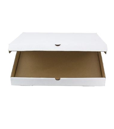 Karton na pizzę 45x45cm biało/szary boki proste Szef Poleca 50szt